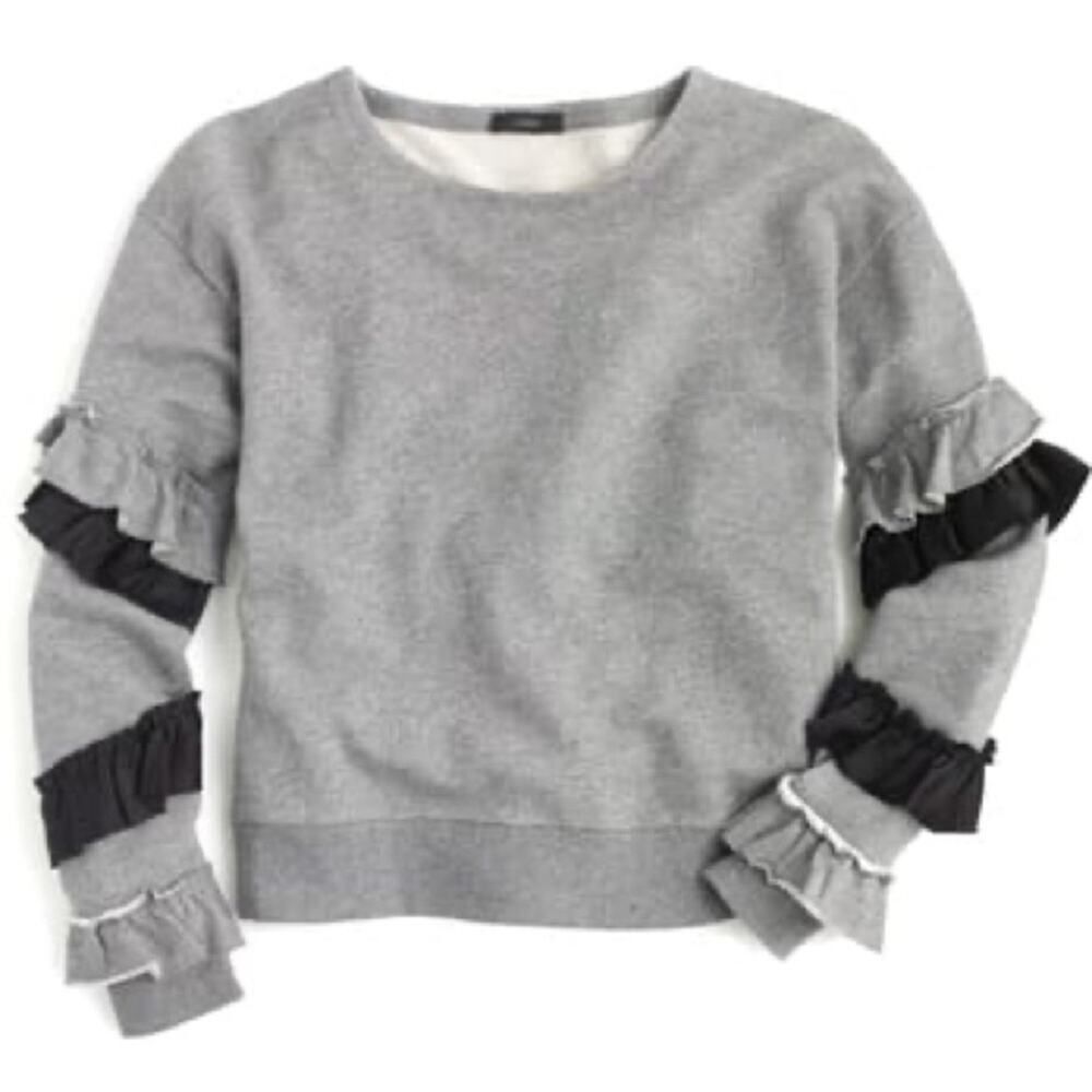 J. Crew Ruffle Sleeves Sweater - Picture 9 of 9